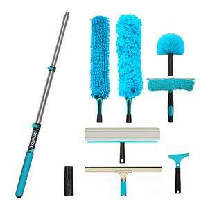 Customizable Multifunction Metal Cleaning Kit with Adjustable Aluminium Telescopic Poles
