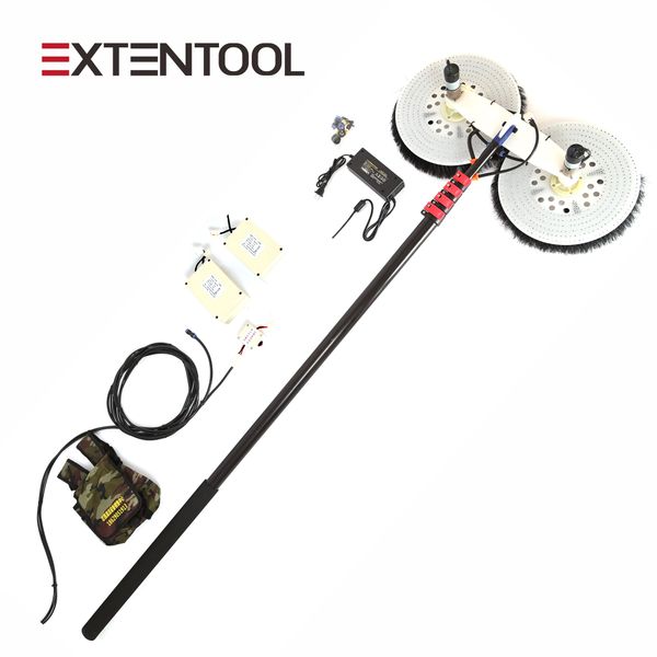 For Extentool Aluminium Extension Pole Solar Panel Cleaning Brush Rotary Brush for Cleaning Max Panels Solar Panels Cleaning
