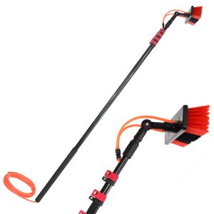 High Reach Window Cleaning Pole Clamps by for Extentool Telescopic Water Fed Brush for Convenient Washing China Supplier