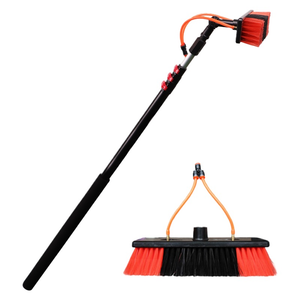 Hot Selling 24FT 7.2M Telescopic Pole Solar Panel Cleaning Brush Extentool's Best Seller Product