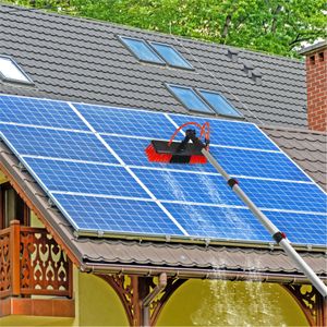 For Extentool 9m Telescopic Water Fed Pole Brush for Solar Panel Wash Cleaning System Equipment
