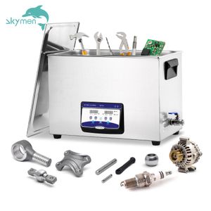 Skymen JP-120S 38L Lab Dental Clinic Sonic Cavitation Machine Remove Oil Rust Dust 40kHz 800W Heater Adjustable for Degrease