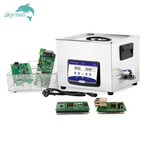 Skymen JP-060S 15L Industrial Ultrasonic Cleaning Machine 40kHz 180W 360W for Nail Clippers Files Cosmetic Tools