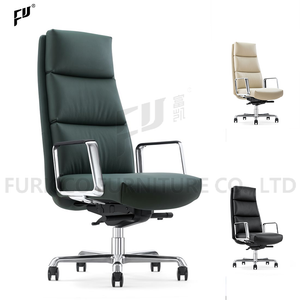 Professional Modern Ergonomic Office Furniture Supplier PU Leather Executive Boss Adjustable Swivel Office Chair for Office Work