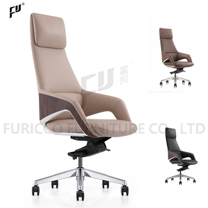 Luxury Wholesale Ergonomic Modern Swivel Manager Adjustable Office Chair for Work Executive Genuine Leather Office Chairs