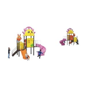 Outdoor Amusement Equipment for Children Plastic Slide Playgrounds and Park Equipment