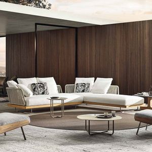 muebles de jardin para exterior patio sectional sets outside modern waterproof rattan lounge teak sofas outdoor furnitures