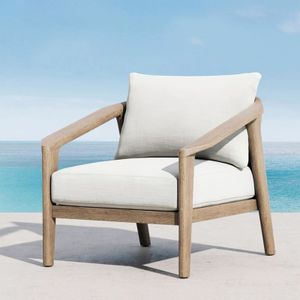 Outdoor Furniture Set Outdoor Luxury Modern Style Set Waterproof Garden Leisure Sofa Chair Teak Wood Outdoor Sofa Chair