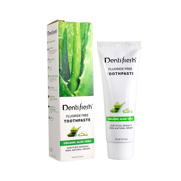 Organic Certificated Aloe Vera Whitening Oral Care Gums Healthy Toothpaste Oral Care Eco-friendly 100g