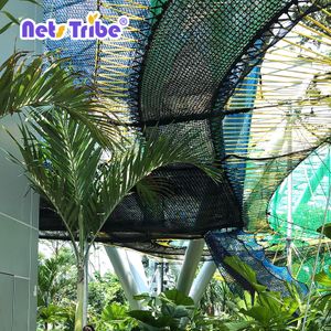 Colorful 1-Piece Indoor/Outdoor Adventure Climbing Nets New Design Kids Playground Equipment for Forest Park Trampoline Park
