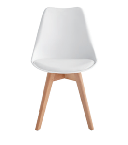 For HANYEE Modern Home Furniture Free Sample Tulip Wooden Legs Chair New Wood Style Wholesale Cheap Dining Room Chair with Gross