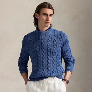 Casual Men's Custom Knitted Cord Style Pullover Sweater Fashionable Jumper Embroidery Logo Button Stripe Decor for Spring