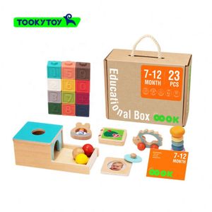 Wooden Educational Box Montessori Toys Soft Rubber Numberblocks Building Blocks 7-12months Educational Box