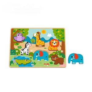 Children 3D Puzzle Animal Montessori Toys for Kids Wooden Educational Matching Game Learning Toys