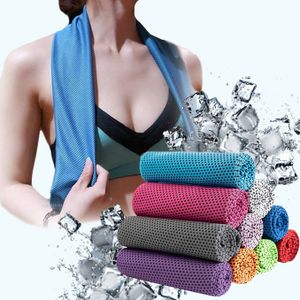 Custom Logo Gym Cold Sensation Sports Towel Quick-drying Body Towel Travel Climbing Ice Cold Microfiber Cooling Towels
