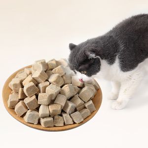 Factory Wholesale High Protein Dog Cat Snacks OEM Freeze-dried Duck Dice Freeze Dried Food for Pet