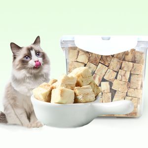 Factory Wholesale High Protein Dog Cat Snacks OEM Freeze-dried Cod Dice Freeze Dried Food for Pet