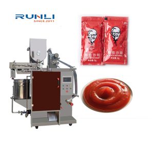 Automatic Vertical Tomato Ketchup  Chili Paste Pouch Stick Filling Packing Juice Sauce Body Lotion Packaging Machine