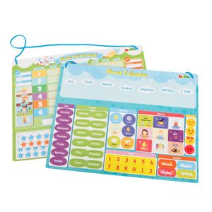 Hot Selling Montessori Materials DIY Calendar for Children Educational Toys Weather Chart  Board Preschool Toy