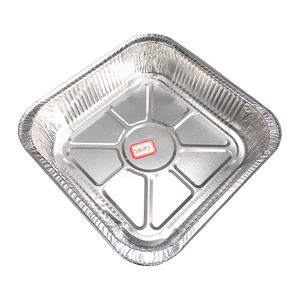 Customizable 9-Inch Rectangle Loaf Shape Aluminum Foil Baking Pan 1650ML Disposable Food Tray