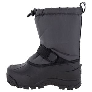 Warm Comfortable Faux Fur Insulated Non-Slip Outdoor Lace-Up Mid Calf Booties Children's Waterproof Winter Snow Boots