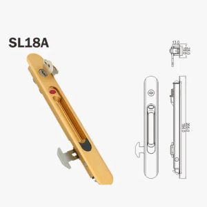 Aluminum WIndows Doors Lock Handle Security Sliding Door Lock With Key