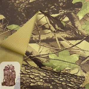 Wholesale Recycled Atacs Fg Waterproof  Camouflage Polyester Ripstop Fabric for Bag