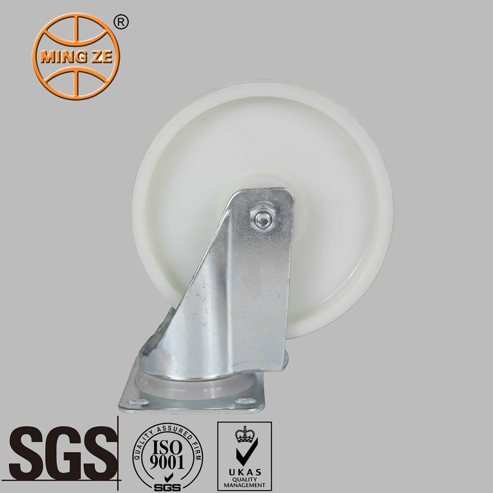 Good Quality Modern Commercial Wheels 125x32mm Medium Duty Nylon Swivel Caster Wheels for Europe Factory Equipment Use