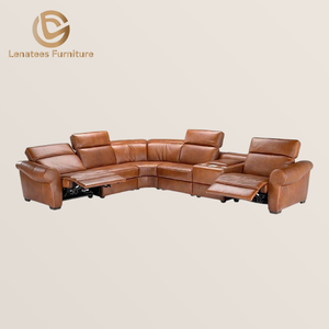 Modern Intelligent Furniture 1+2+3 Electric Leather Household Recliner Sofa With Storage Box