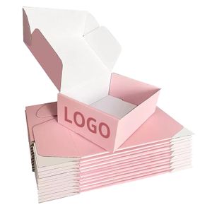 Pink Gift Boxes Kraft Paper Boxes with Lids for Gifts Crafting Cube Cupcake Boxes Easy Assemble for Party Favour