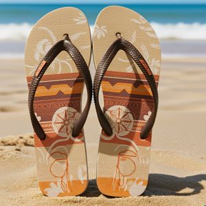 Vacation Ready Sublimation Unisex Summer Beach comfort Arch Support Lightweight Open Toe  Outsole Flip Flop