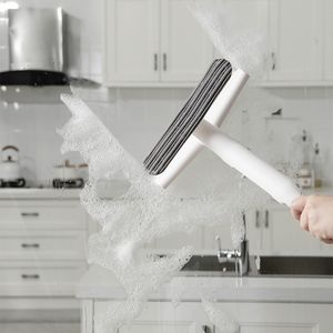 Overseas Factory New Window Squeegee Can Collect Water 3 in 1 Extendable Long Window Cleaning Glass Squeegee Cleaner with Sponge