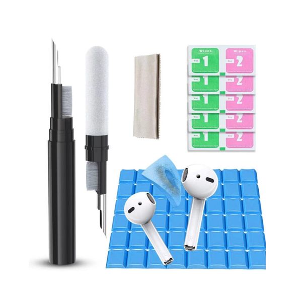 Airpod Cleaning Kit Multi-Function PVC Cleanser Microfiber Cloth Wet Wipes Cleaning Putty for Electronics product