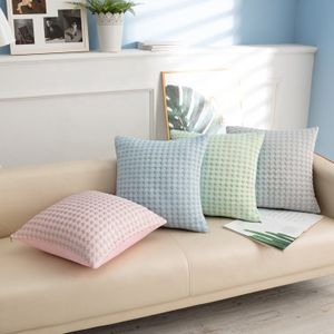 Modern High Quality Plain Color Cooling Polyester Cushion Covers for Decor Pillow