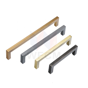 Stainless Steel Pull Handle Furniture Hardware Cabinet  Dresser  Wardrobe Gold Black Pull Handles Chrome Brushed Nickel