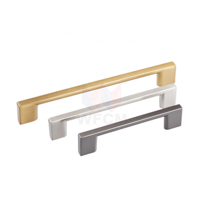 Zinc Alloy Pull Handle Furniture Hardware Cabinet  Dresser Wardrobe Gold Black Pull Handles Chrome Brushed Nickel