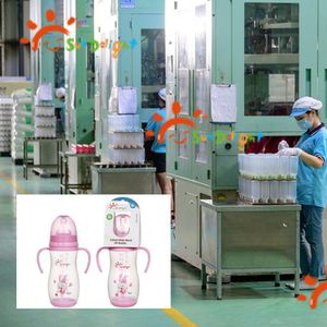 Wide Neck 12oz 330ml Silicone PP Arc Baby Feeding Bottle