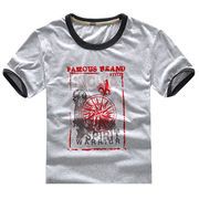 Men's 2012 fashionable T-shirt for summer season, 100% cotton/180g jersey soft fabric/color fastened