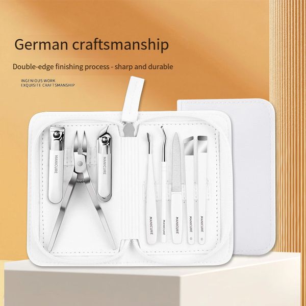 Professional Stainless Steel Manicure Set Nail Clipper Kit Grooming Tools Gift Set for Men and Women