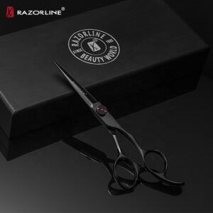 Golden Supplier CK72 SUS440C Stainless Steel Hair Scissors Best Barber Salon Beauty Scissors