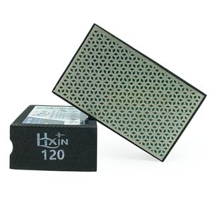 #120 Diamond Hand Polishing Pad Electroplated for Efficient Marble Granite Terrazzo Concrete Polishing Abrasive Tool