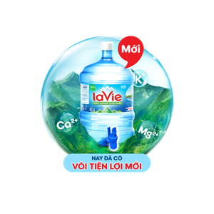 La Vie Natural Mineral Water 18.5L (Faucet Bottle)