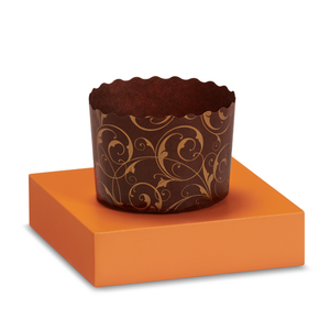 Stampo panettoncino – carta marrone stampa oro
