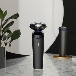 Triple Blade Waterproof Cordless Electric Shaver for Men IPX7 Rechargeable with Stainless Steel USB Charging Shaving Razor