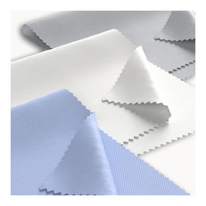 RTS 40s 100% Cotton Yarn Dye Dobby Solid Heavy Weight  Woven Solid Semi Plain Shirts Fabric Cotton Fabric