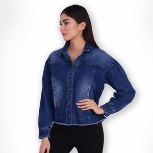 Kangana Solid Utilty denim Jacket