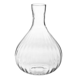 Stylish Bottle-Shaped Vase, Optical Effect - 18.5in (47cm) Height - Handmade - B2B Wholesale Offer - Home Decor - Krosno Glass