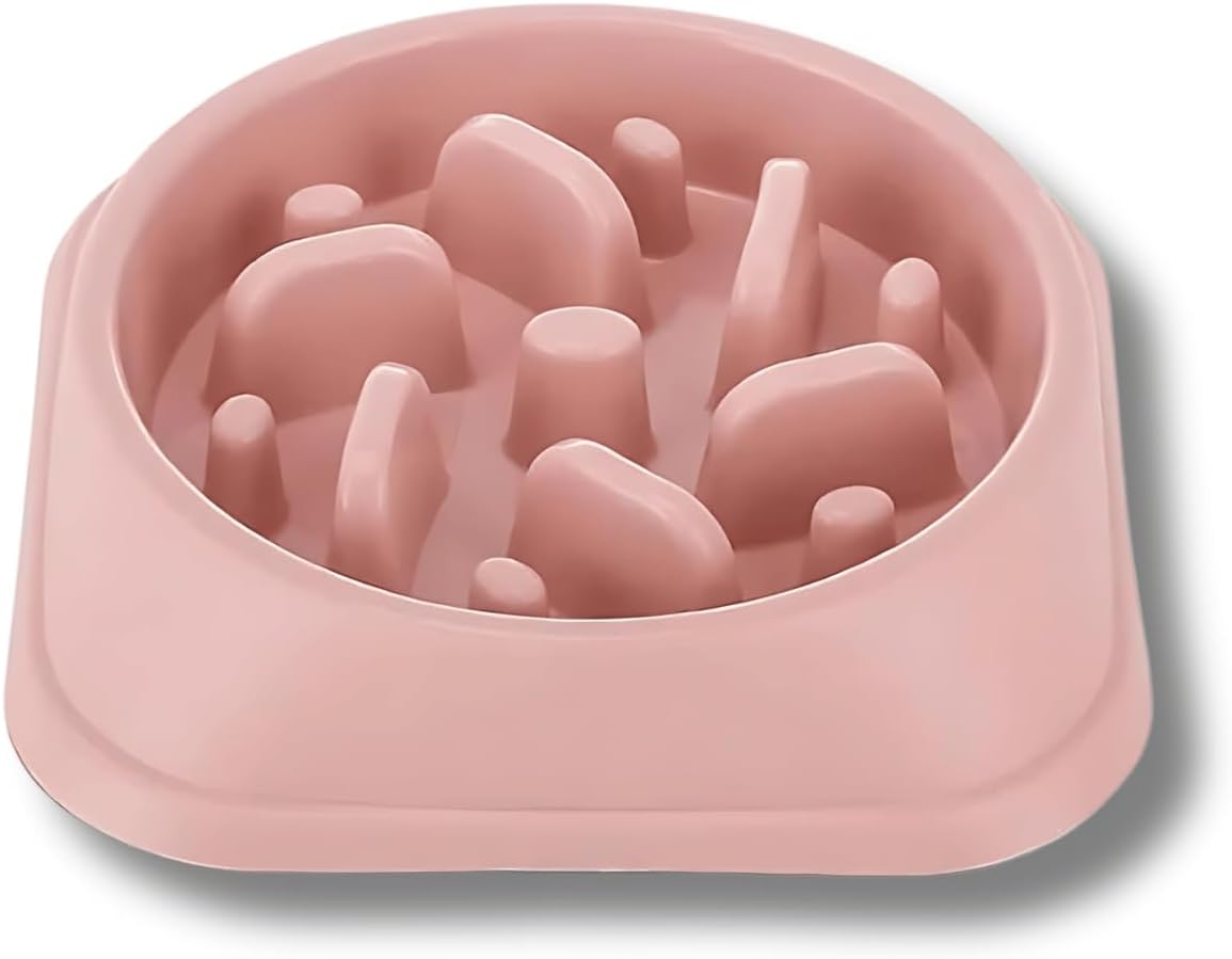 PETSFOND Pet Bowl Slow Food Feeder Environmentally Friendly PP Material Anti-choking Slow Food Bowl
