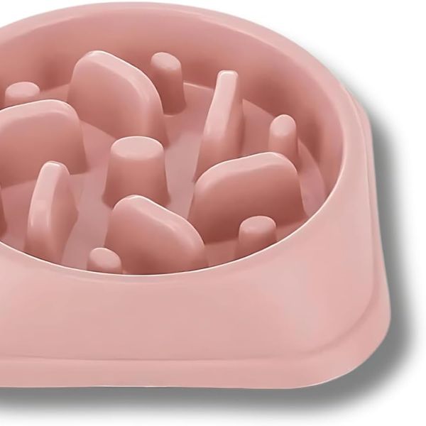 PETSFOND Pet Bowl Slow Food Feeder Environmentally Friendly PP Material Anti-choking Slow Food Bowl
