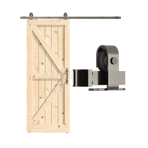 DIY modern style Brushed sliding barn door hardware-HM2611